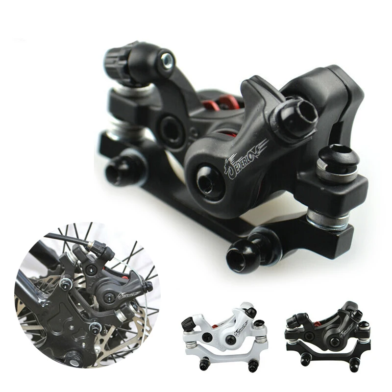 

Brake Accessories MTB Bicycle Brake Mechanical Disc Aluminum Folding Road Bike Front Rear Bike Caliper, Black/white