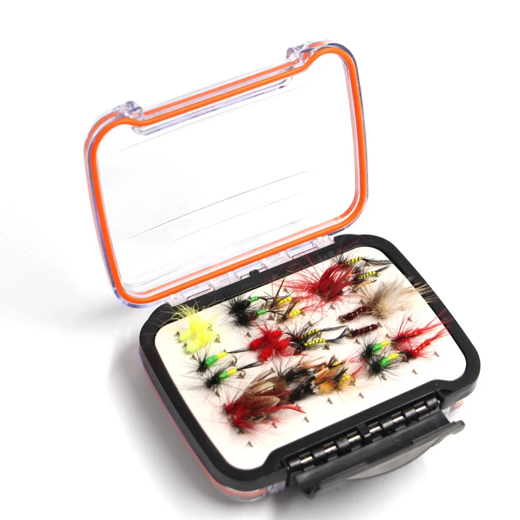 

China wholesale Waterproof Silicone Fly Box lure set, Transparent