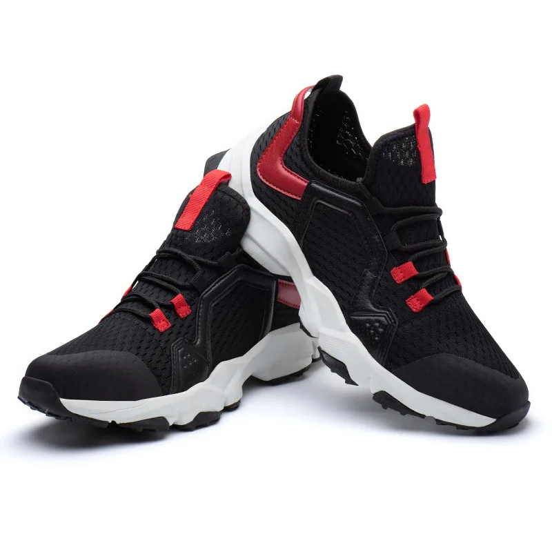 

New model large size mesh flying woven breathable comfortable safety shoes with steel toe