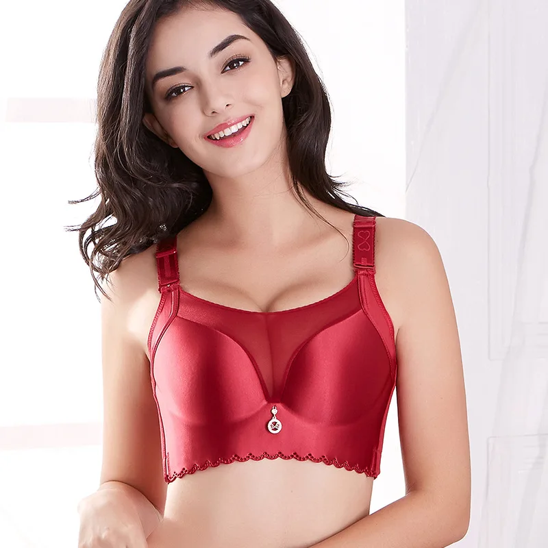

Multifunctional dropship woman full cover fat l push up underwear plus size bra set