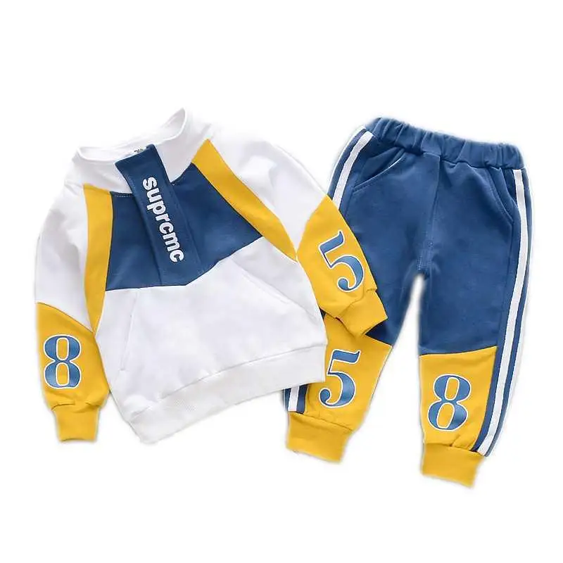 

casual style clothes for spring sports 2pcs suit zipper kids boy girl clothing sets, As product