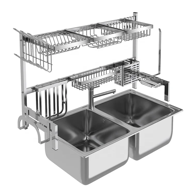 

Classic 304 stainless steel kitchen sink drain rack