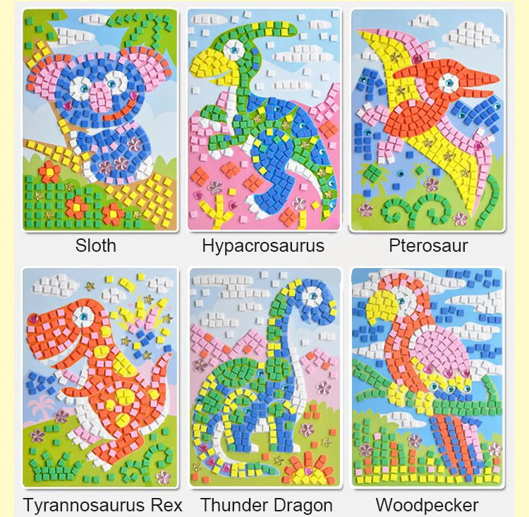 Kids Mosaic Craft Stickers Kits For Kids Mosaics Buy Kids Mosaic Craft Kits,Kids Mosaic