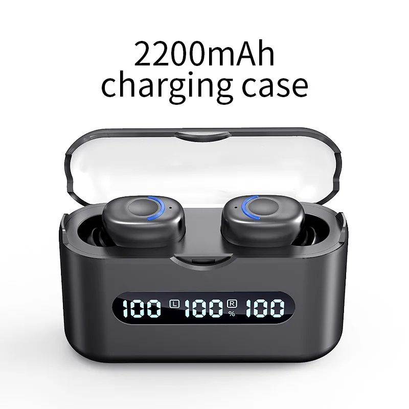 

Cheap Sports Earphone BT5.2 Running Wireless Headset Heavy Bass Stereo Custom Logo Wireless Headphone Earphone, Black white