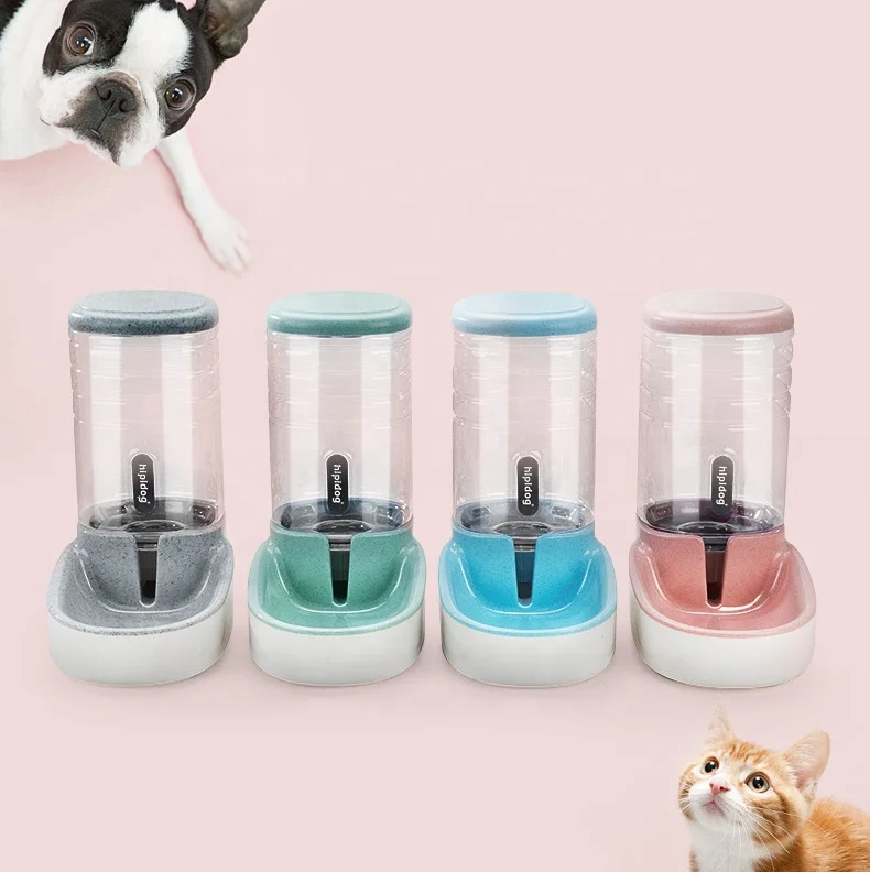 

Secure pet feeding machine drinking water large capacity dual-use food dispenser automatic cat slow feeder cat pet feeder, Blue,pink ,geeen,grey