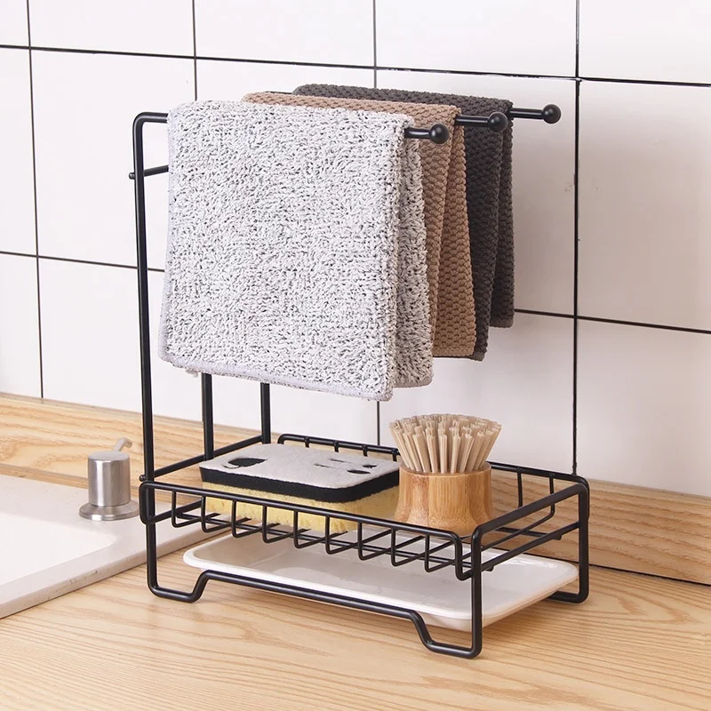 

Kitchen Accessories Multifunctional Folding Sink Shelf Washing Soap Sponge Storage Basket Faucet Holder dish drain Rack