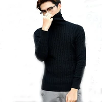 

Winter mans new trend vintage cashmere sweater men Korean style thick large size turtleneck sweaters male