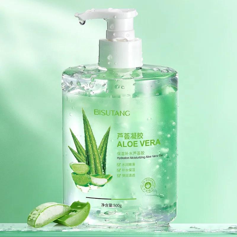 

500g Aloe Soothing Gel Aloe Vera Gel Skin Care Remove Acne Moisturizing Day Cream After Sun Lotions Aloe Gel