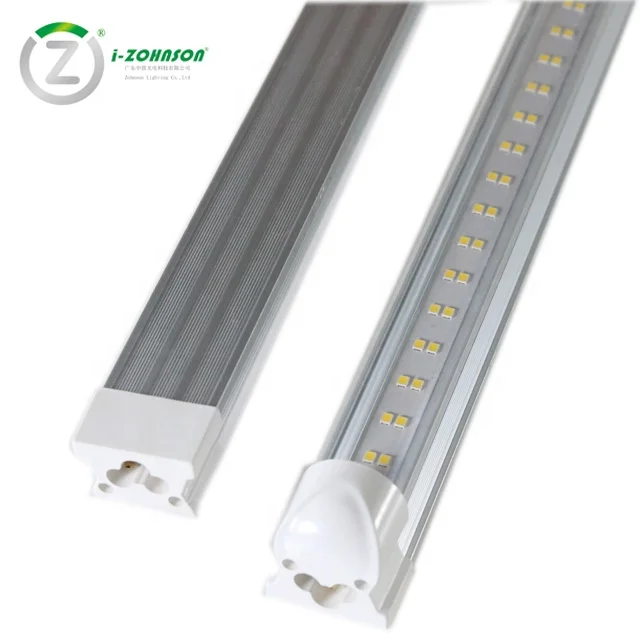 USA Canada Market T8 Led Linkable 8ft Tube 60w Double Rows Integrated Tube 130lm/w cETL for Warehouse