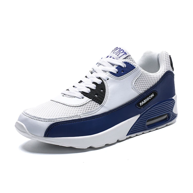 

Cheap Custom Sneakers Men White & Blue Action Sports Running Shoes
