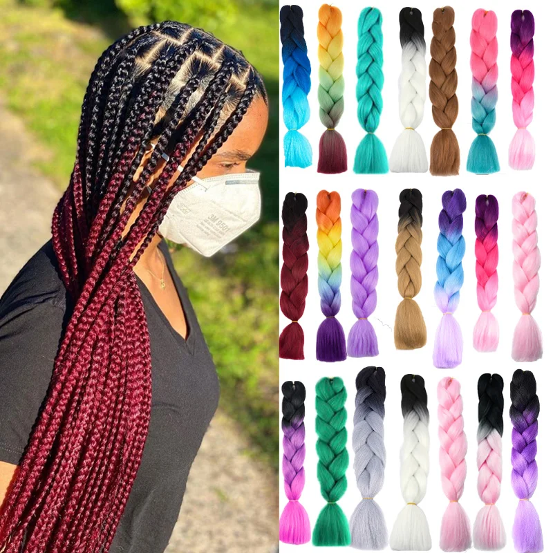 

Wholesale Soft Dread Expression Synthetic Jumbo Hair Braids For African Hair Beauty Accessory China Manufacturer, More color