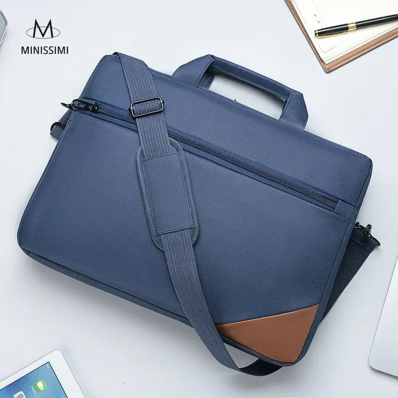 

2022 Minissimi Brand Men Work Bags High Quality Briefcases Nylon Conference Bags With Custom Logo, Multicolor