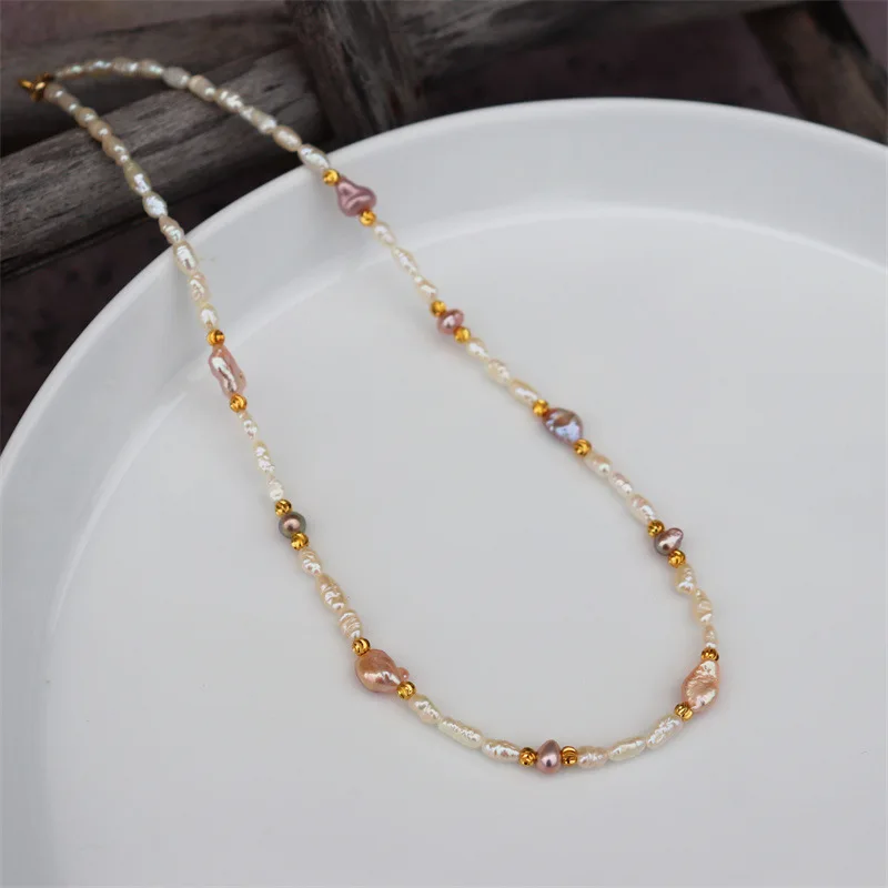 

Certified ZZDIY060 Fresh-Water Pearl Round Beads Near Round Beads Slight Gloss 6-7Mm Pearl Strand Necklace