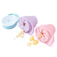 

No Spill Foldable Silicon Collapsible Folding Bowl Toddler Kids Baby Silicone Snack Bowl with Cover