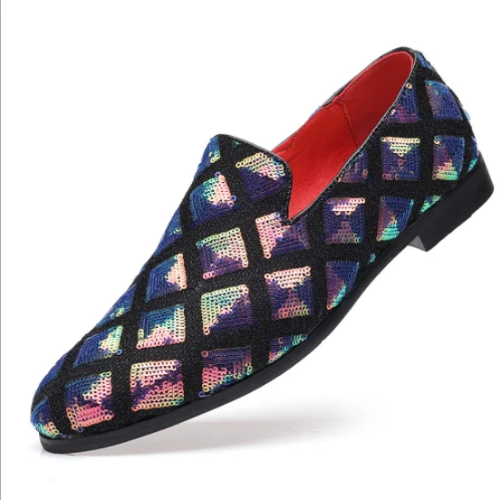 

UP-1140J New Fashion PU Leather Driving Shoes Stylish Slip on Men Shoes