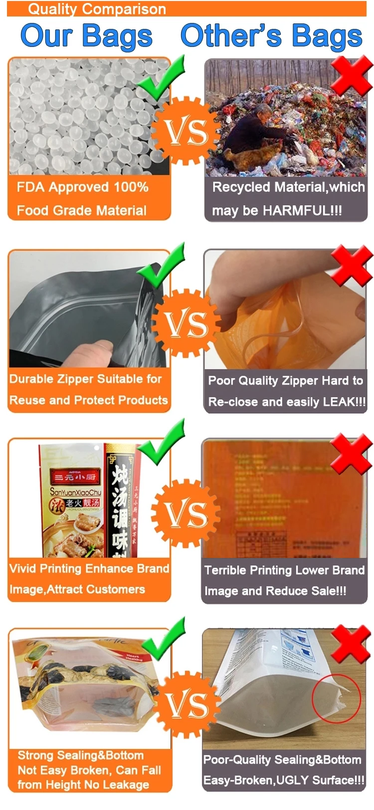 Customized Printing Wholesale Laminated Anti-fog Plastic Frozen Food Packaging Laminating Wrapping Laminating Roll Film Material