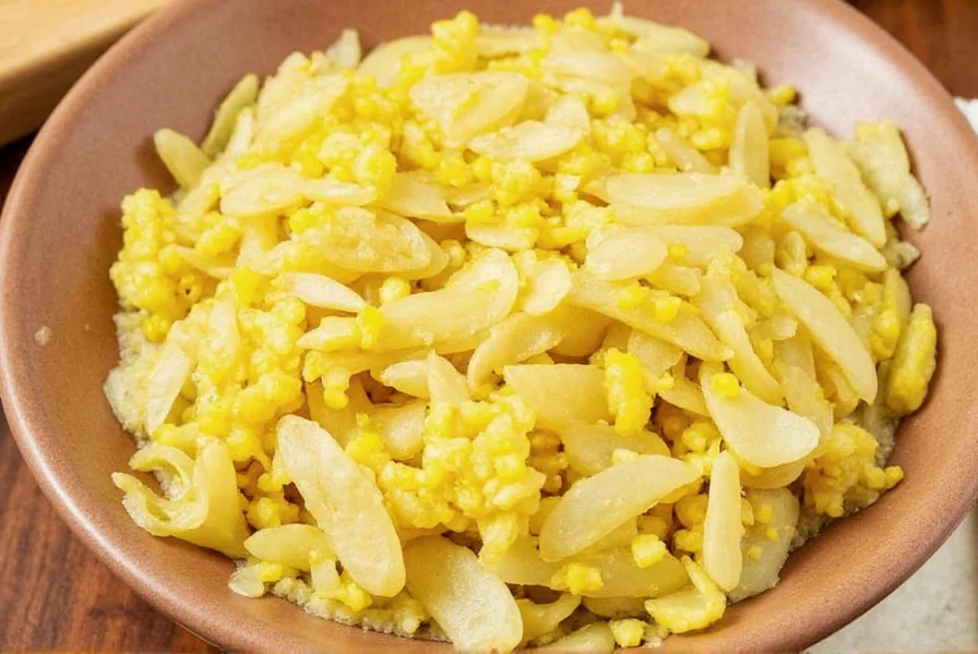 Fresh ginger root with sliced pieces showing fibrous interior