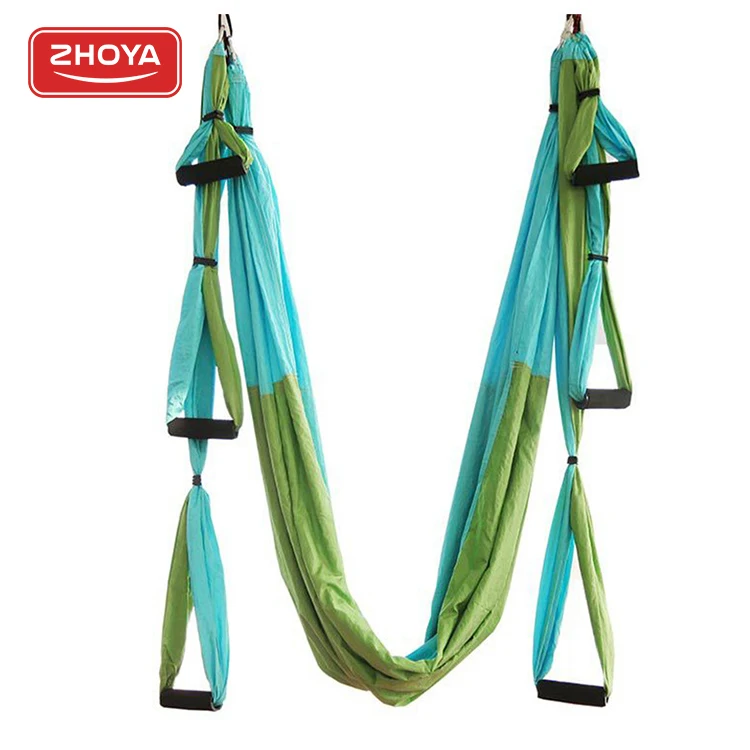 

High Quality New Aerial Hammock Yoga Set Portable Antigravity Extension Straps Yoga Swing Wholesale 2021, 7colors as pic shown