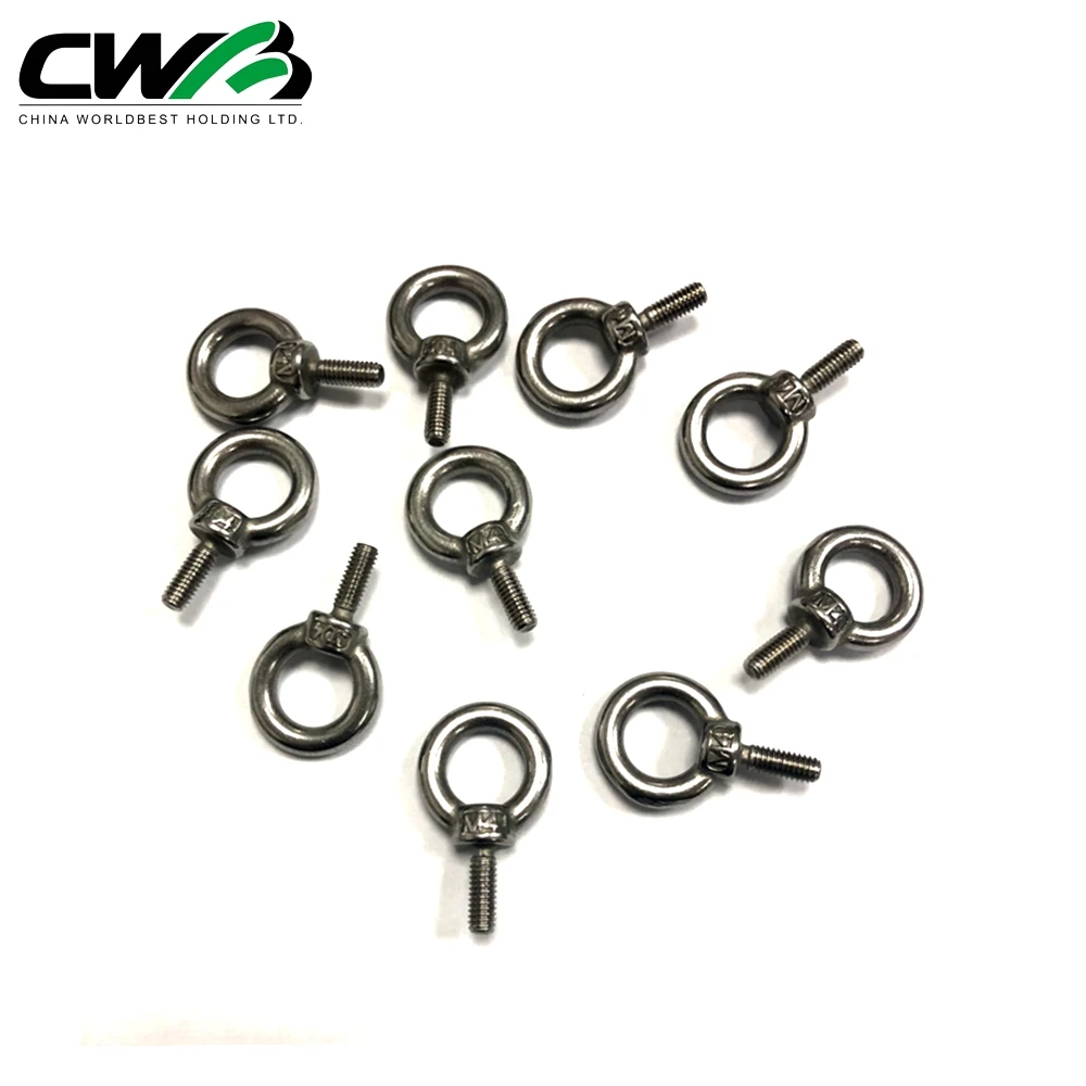 Din580 Rigging Lifting Metric Eye Bolts Galvanized M4 Lifting Eye Bolt