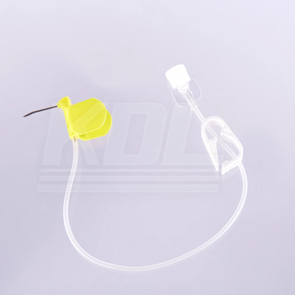 
Disposable KDL huber needles with Y port sterile huber needle sizes with fixed wing for medical use 