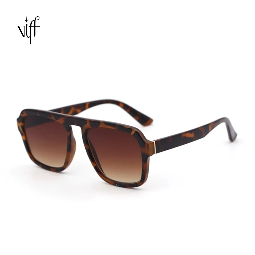 

VIFF HP19966 Big Rectangle Frame Sun Glasses Oversized Elder Shades Sun Glasses River 2021 Flat Top Sunglasses