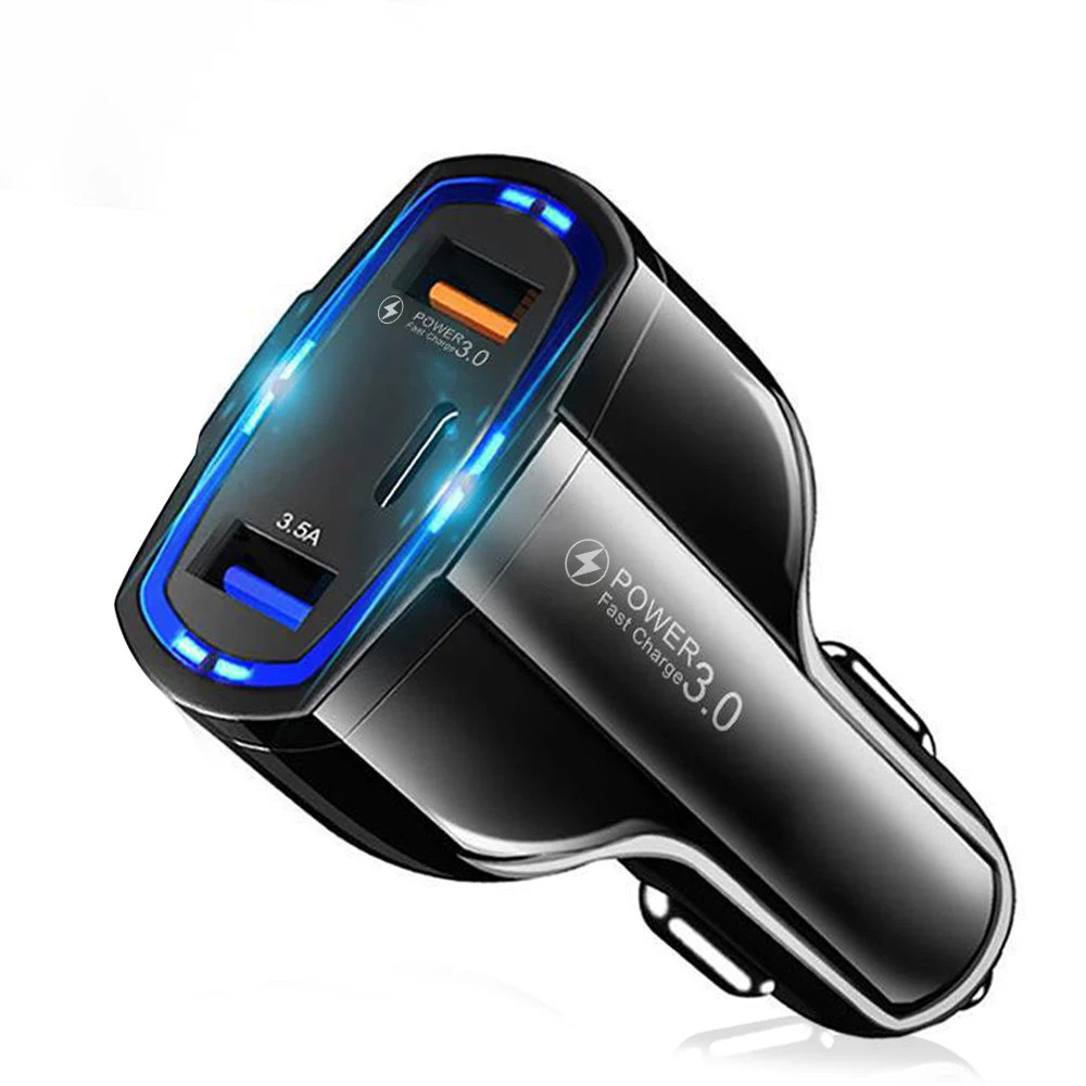 

EONLINE 3 Ports Usb Car Charger 7A Fast Charging for Qualcomm QC3.0 Technology for Samsung for Xiaomi for iPhone 7 8