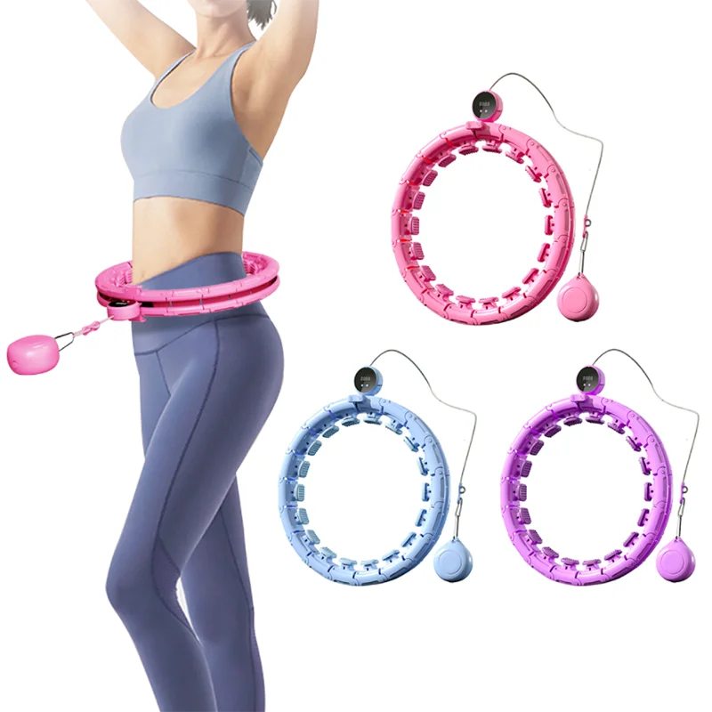 

Detachable Exercise body thin fat hula hoops Semplice Family Fitness Slimming hula hoops Weighted hula hoopss For Adults, Pink, blue, mint green, yellow