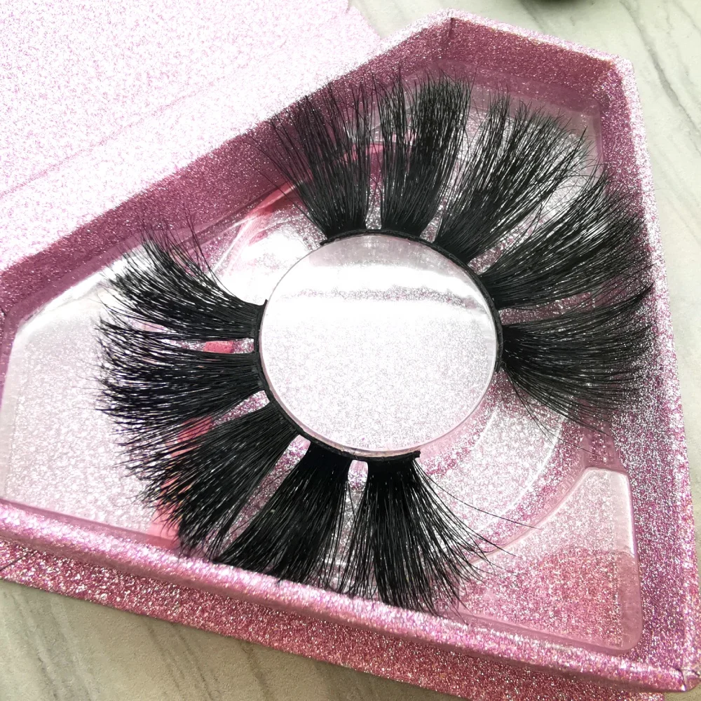 

manufacturer packaging 5d 100% siberian strips mikiwi fur private label 25 mm 3d mink eyelashes vendor with customize box, Natural color