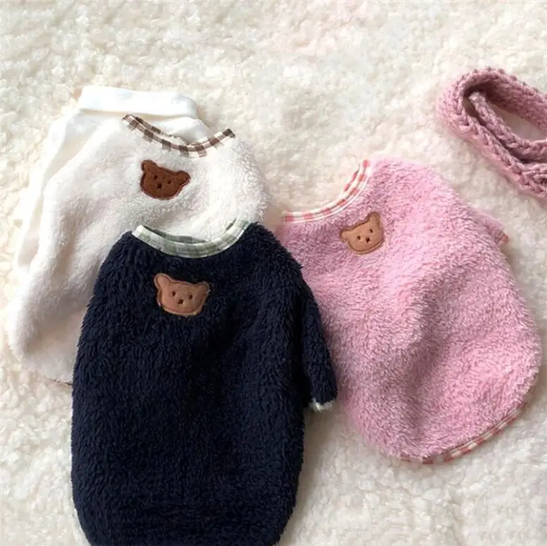 

Custom hot sale teddy pet clothes dog fur clothes warm cat clothes, Customized color