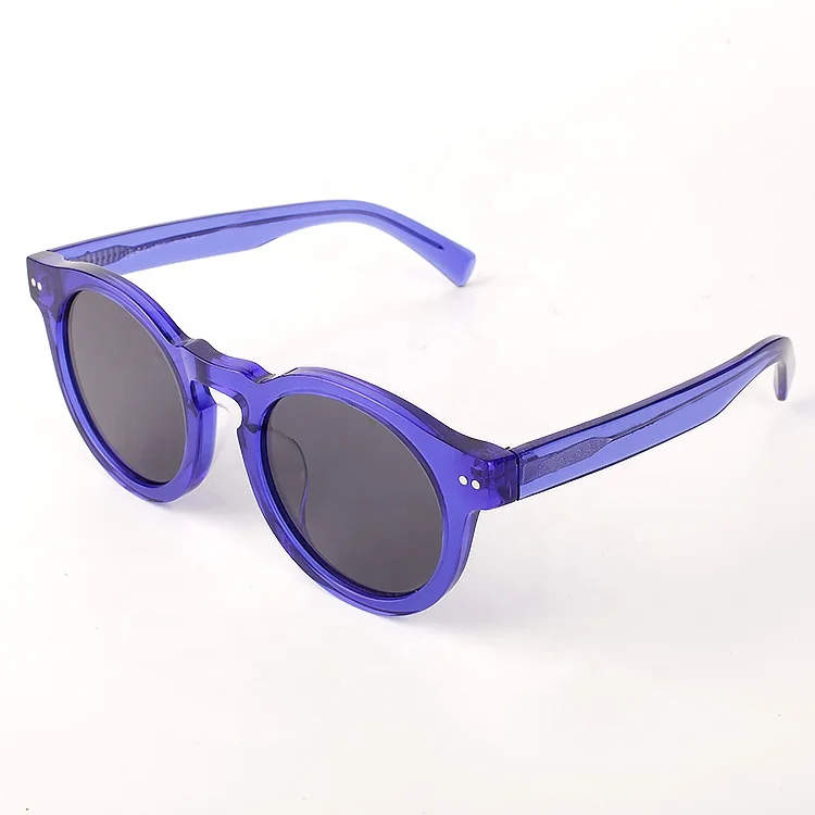 

Italian fashion design mens and womens cooling glass clear purple acetate sunglasses