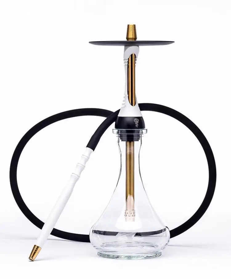 

Factory Direct Shisha Traditional Single Hoses Hookah Premium Quality Wholesale Glass+ Acrylic OEM ODM accepted, Black