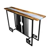 Solid Wood Beach Bar Epoxy Table Wood Buffet Table