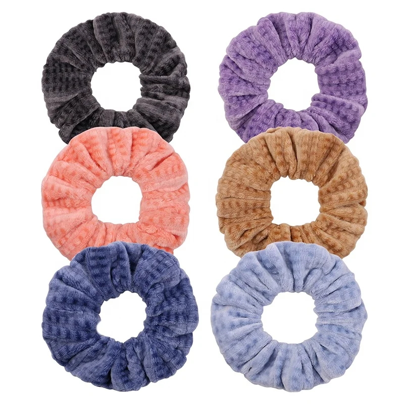 

Autumn Winter New Cute Plush Elastic Hair Scrunchies Hair Accessories