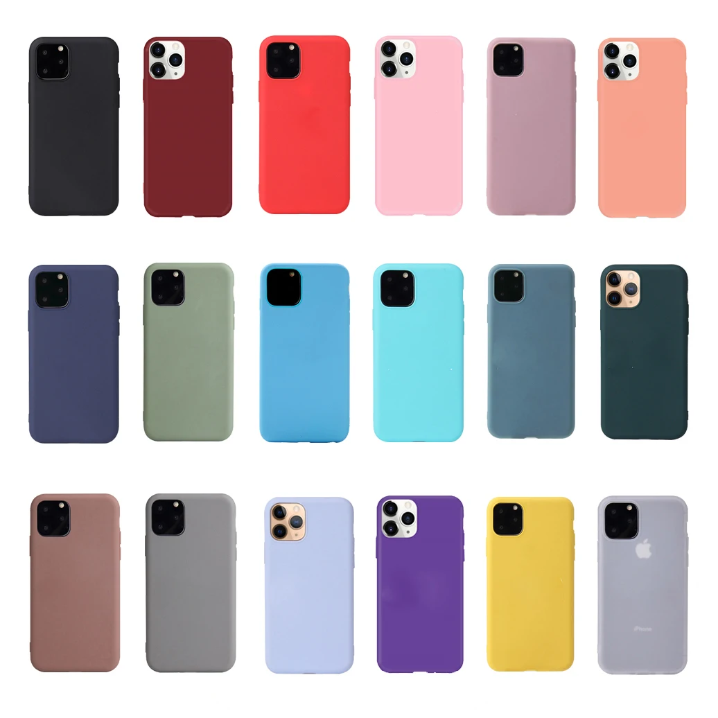 

Candy Soft Silicone TPU Gel Phone Case For Samsung Galaxy A01 Core A10 A20 A30 A40 A41 A50 A51 5G A60 A70 A80 A90 Matte Cover