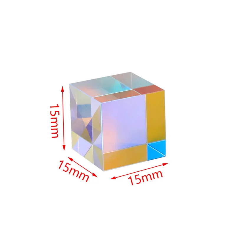 

Colored prism Light Cube optical prism Photography Hexahedral Home decoration optical glass prism gift Sun catcher