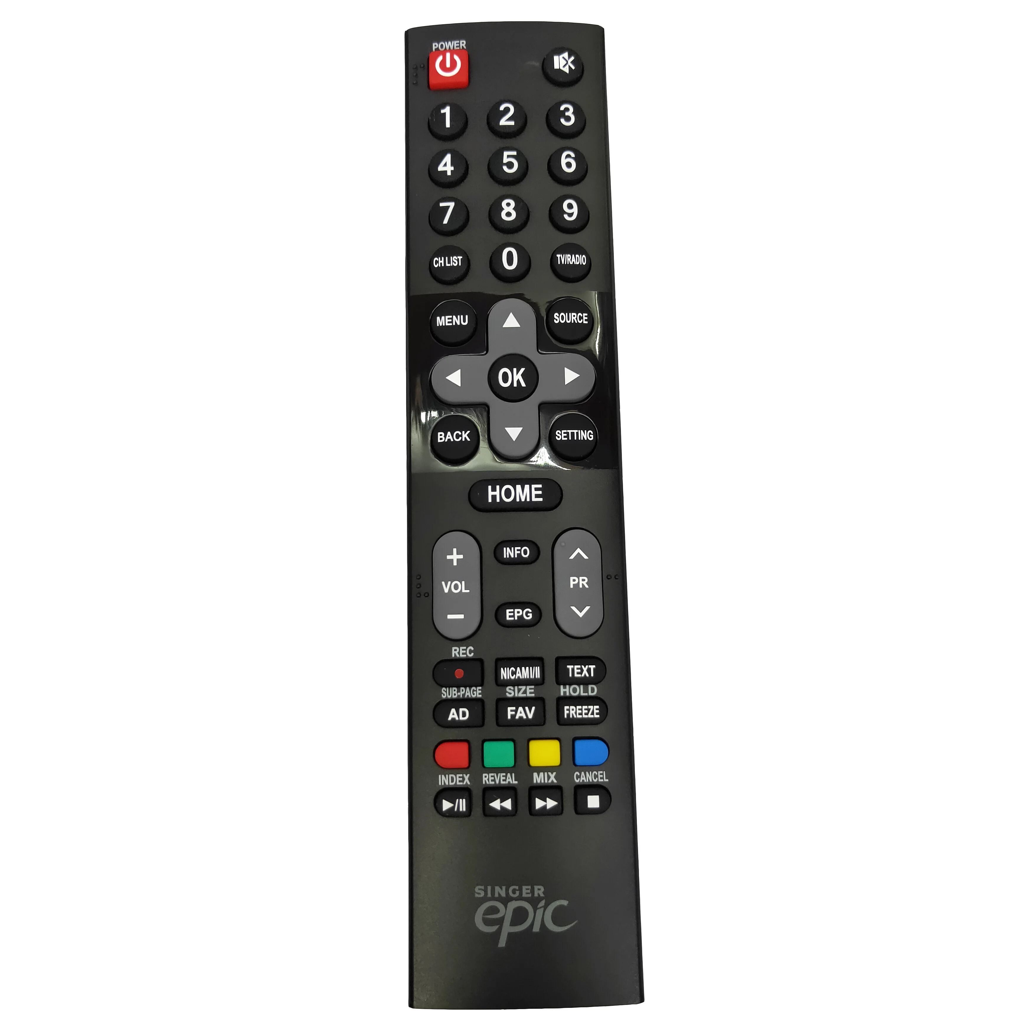 

NEW Original for SINGER epic LCD TV Remote control 539C-266701-W110 Fernbedienung