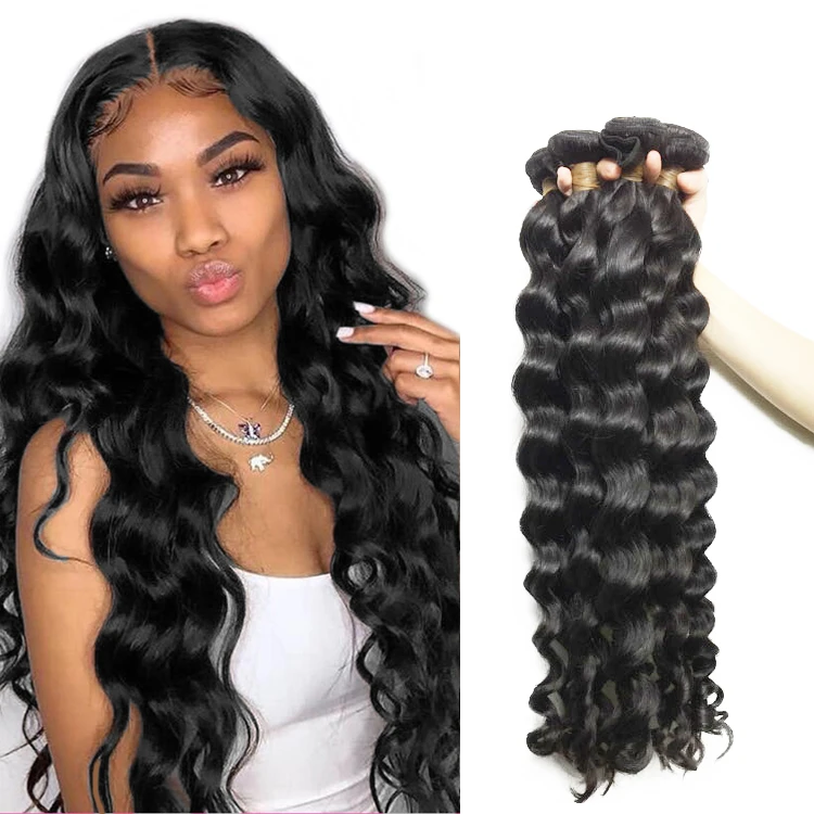 

Peruvian Deep Wave Cuticle Aligned Virgin Bundles Unprocessed Human Hair Extension