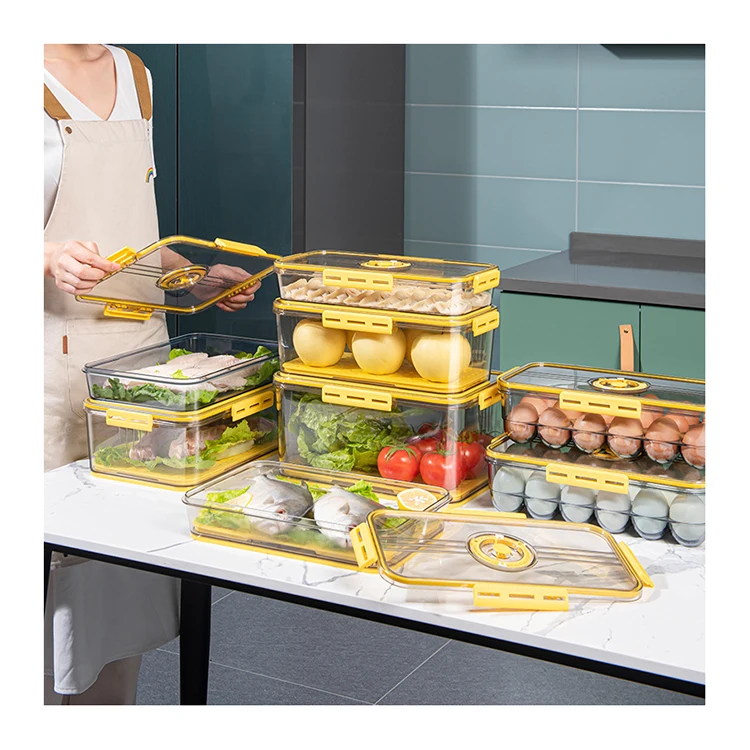 

Food Fresh storage box 2020 top plastic wholesale quality packing storage boxes, Clear