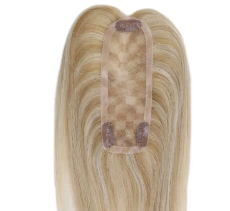 

New Coming Stock Mono Base Virgin Human Hair Toppers for Thinning Hair Women Clips in Human Hair Patch