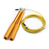 

Aluminum adjustable custom logo speed jump rope