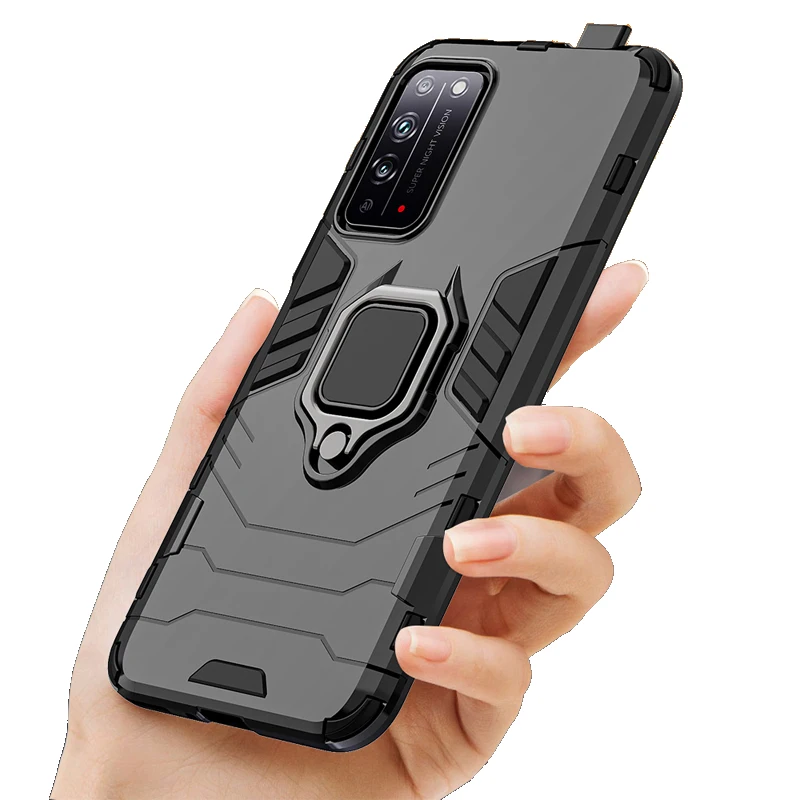 

Shockproof Armor Phone Case for Honor X10 5G 30 Pro+ Plus 30s 9C 9S 9A Ring Stand Phone Back Cover for Huawei Y5P Y6P Y7P Y8P