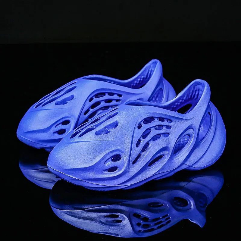 

Original quality couple kids yeezy foam runner men shoes women children outdoor hole yeezy sandals for men