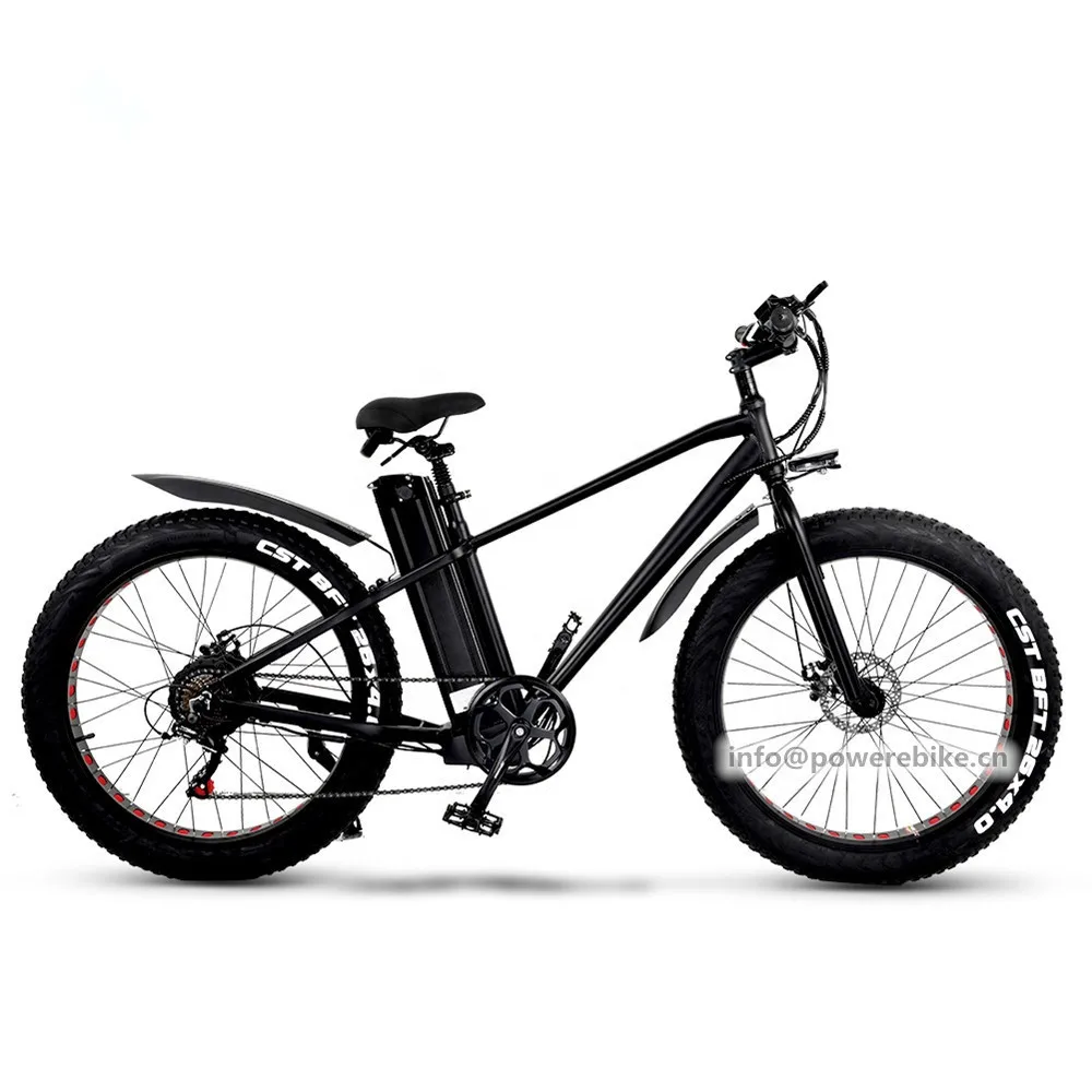 

Europe Warehouse 48V 750W Strong Power Electric Fat Bike 15Ah Lithium Battery Electric Bicycle, Black