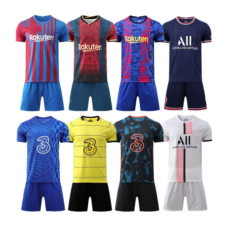 Best-selling Football Jersey Breathable quick dry Training Jersey Football Shirts Sportswear Soccer Team Uniform For Adults