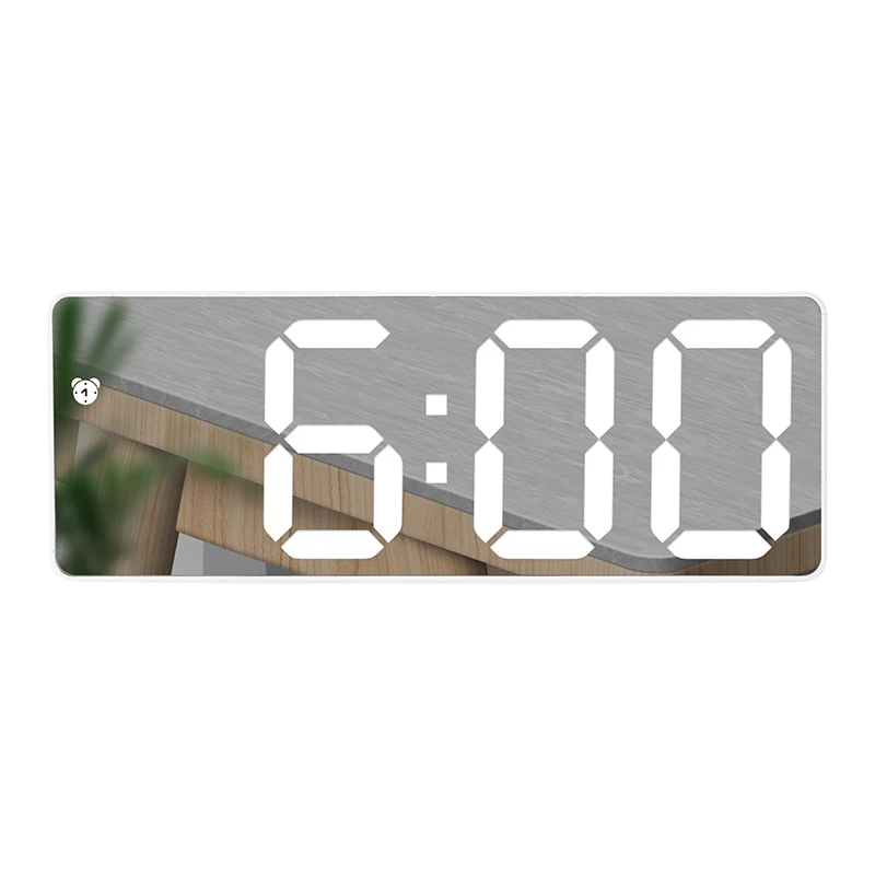 

Multifunctional LED clock watch mirror alarm clock