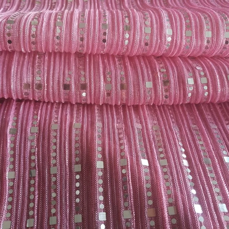 
lurex metallic pleated fabric pleating sequin two tone mesh lame moonlight fabric with sequin fabric 