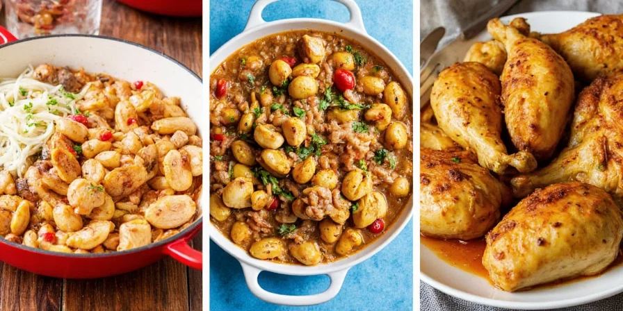 Steaming pot of Moroccan chicken stew