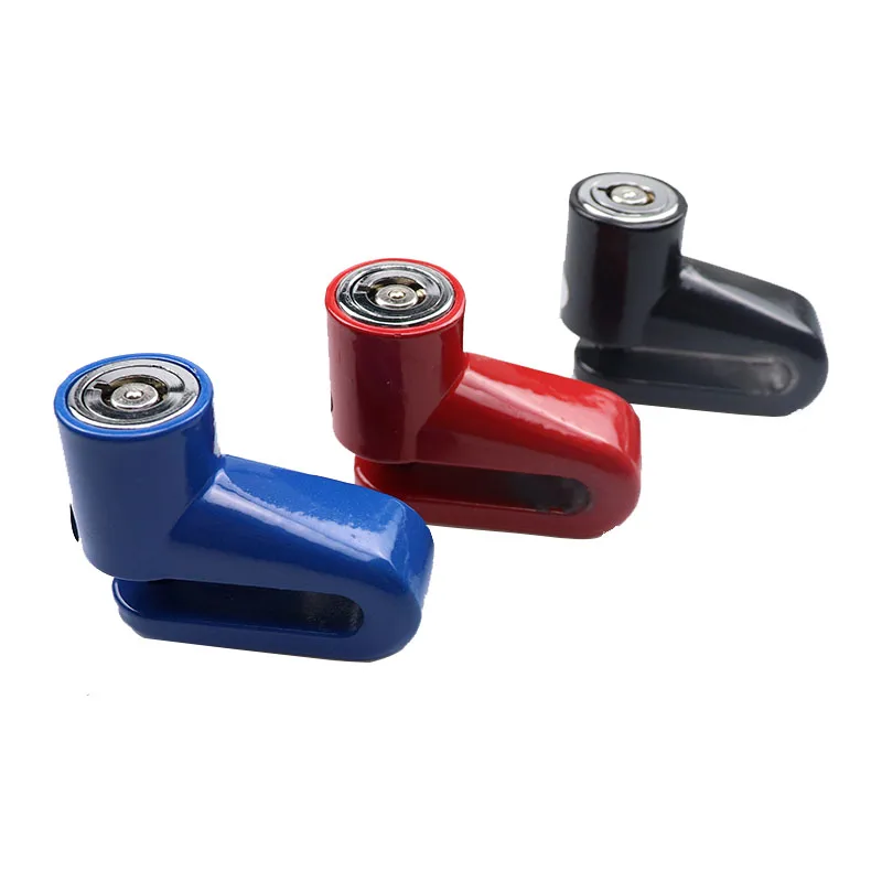 

Chinese Motorcycle Cycle Motor Bike Lock Brake Disc Brake Pedal Locks Fits For Universal Custom 5ft Reminder Cable, Black & red & blue & custom color