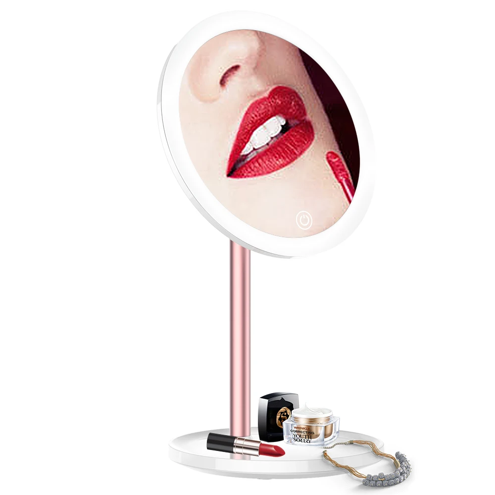 

M9 Professional Makeup Mirror Magnification Rechargeable Cordless With Adjustable Light