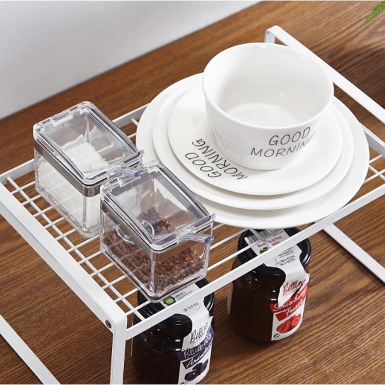 

Heavy duty Single layer stainless steel kitchen storage rack shelf